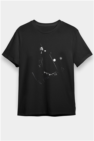 Alcest Baskılı Unisex Siyah Tişört - Tshirt