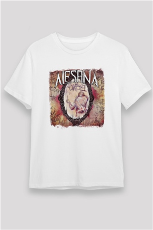 Alesana Baskılı Unisex Beyaz Tişört