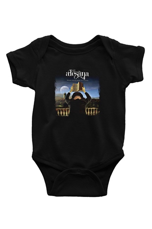 Alesana Baskılı Unisex Siyah Bebek Body - Zıbın