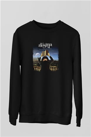 Alesana Baskılı Unisex Siyah Sweatshirt