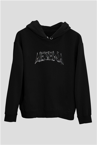 Alesana Siyah Unisex Kapüşonlu Sweatshirt