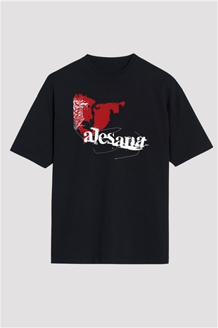 Alesana Siyah Unisex Oversize Tişört T-Shirt