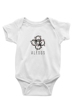 Alesso Baskılı Beyaz Bebek Body - Zıbın