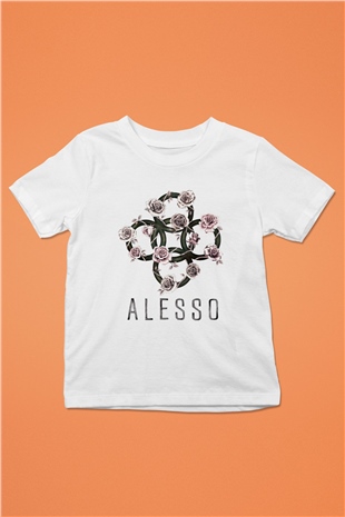 Alesso Baskılı Beyaz Unisex Çocuk Tişört