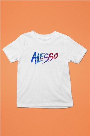 Alesso Baskılı Beyaz Unisex Çocuk Tişört