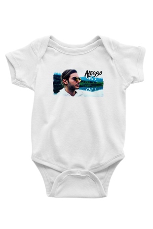 Alesso Beyaz Bebek Body - Zıbın