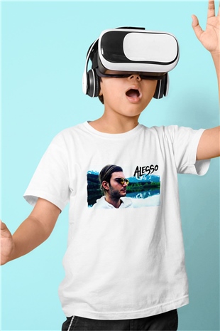 Alesso Beyaz Unisex Çocuk Tişört