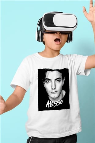Alesso Beyaz Unisex Çocuk Tişört