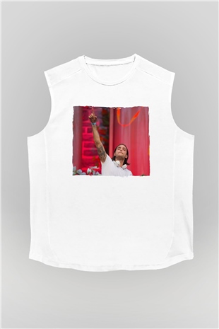 Alesso Beyaz Unisex Kolsuz Tişört