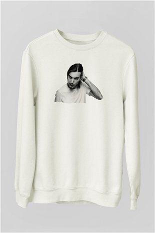 Alesso Beyaz Unisex Sweatshirt