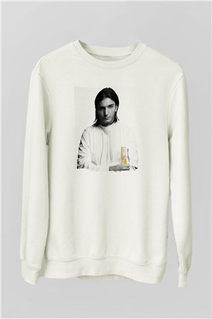 Alesso Beyaz Unisex Sweatshirt