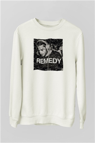 Alesso Beyaz Unisex Sweatshirt