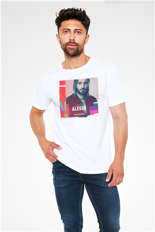 Alesso Beyaz Unisex Tişört T-Shirt - TişörtFabrikası