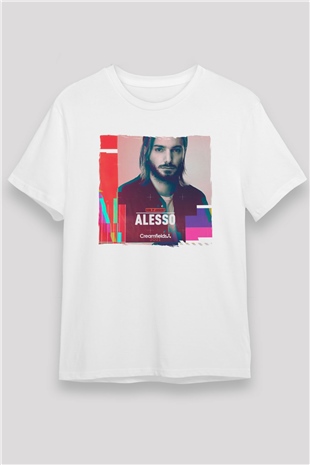 Alesso Beyaz Unisex Tişört T-Shirt - TişörtFabrikası