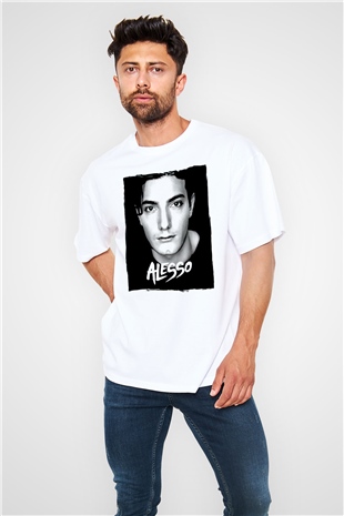 Alesso Beyaz Oversize Tişört Oversize T-shirt - TişörtFabrikası