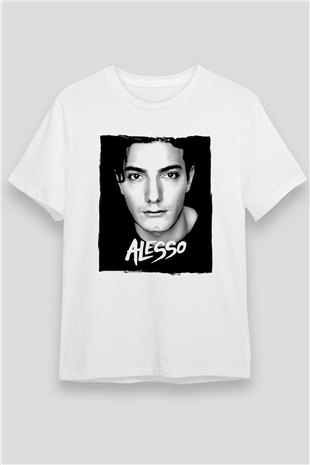Alesso Beyaz Unisex Tişört T-Shirt - TişörtFabrikası