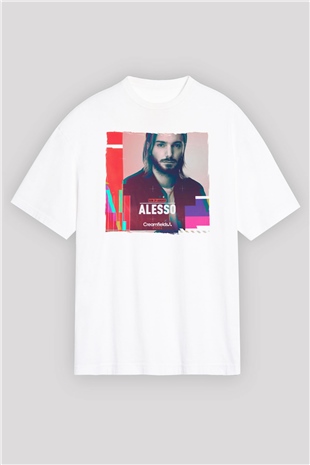 Alesso Beyaz Oversize Tişört Oversize T-shirt - TişörtFabrikası
