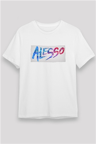 Alesso Beyaz Unisex Tişört T-Shirt - TişörtFabrikası