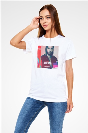 Alesso Beyaz Unisex Tişört T-Shirt - TişörtFabrikası