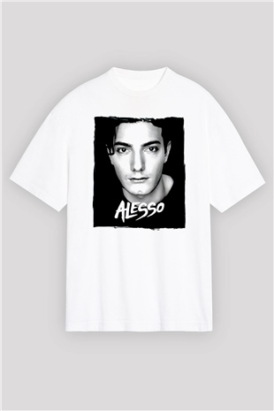 Alesso Beyaz Oversize Tişört Oversize T-shirt - TişörtFabrikası