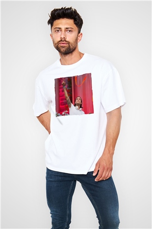 Alesso Beyaz Oversize Tişört Oversize T-shirt - TişörtFabrikası