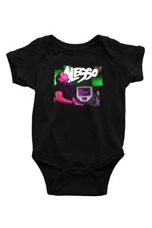 Alesso Siyah Bebek Body - Zıbın