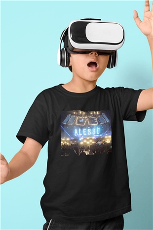Alesso Siyah Unisex Çocuk Tişört