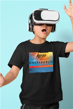 Alesso Siyah Unisex Çocuk Tişört