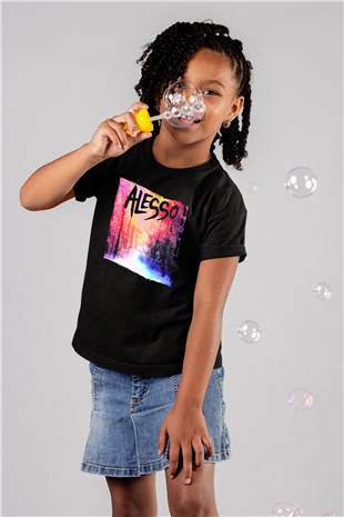 Alesso Siyah Unisex Çocuk Tişört