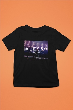 Alesso Siyah Unisex Çocuk Tişört