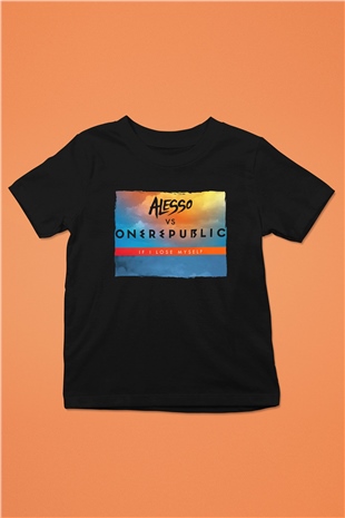 Alesso Siyah Unisex Çocuk Tişört