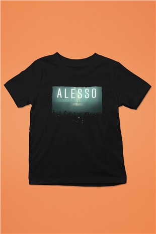 Alesso Siyah Unisex Çocuk Tişört
