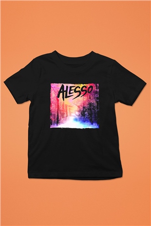 Alesso Siyah Unisex Çocuk Tişört