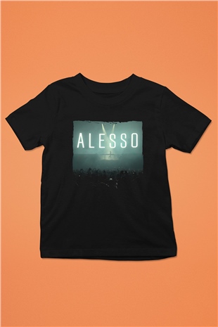 Alesso Siyah Unisex Çocuk Tişört