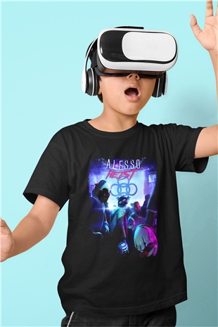 Alesso Siyah Unisex Çocuk Tişört