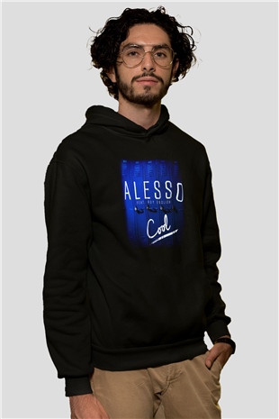 Alesso Siyah Unisex Hoodie
