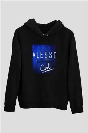 Alesso Siyah Unisex Hoodie