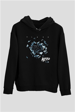Alesso Siyah Unisex Hoodie