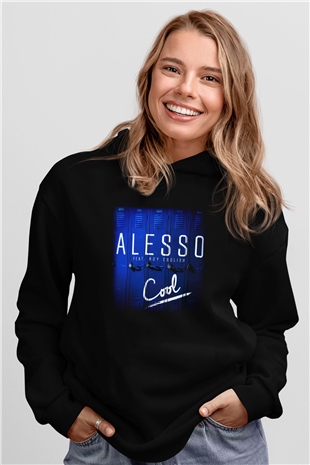 Alesso Siyah Unisex Hoodie