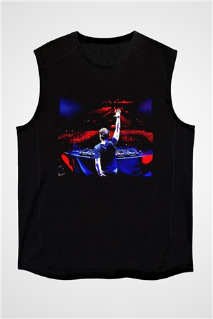 Alesso Siyah Unisex Kolsuz Tişört