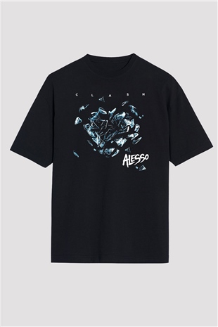 Alesso Siyah Unisex Oversize Tişört T-Shirt