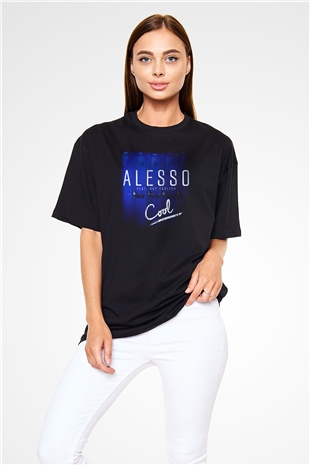 Alesso Siyah Unisex Oversize Tişört T-Shirt