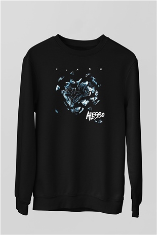 Alesso Siyah Unisex Sweatshirt