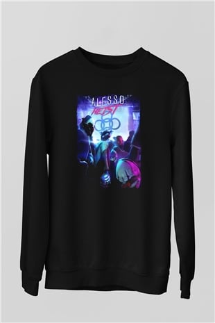 Alesso Siyah Unisex Sweatshirt