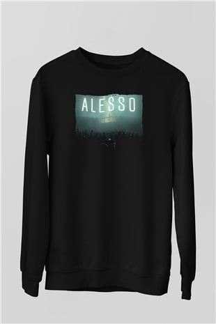 Alesso Siyah Unisex Sweatshirt