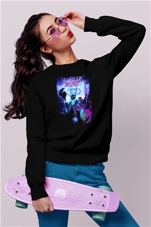 Alesso Siyah Unisex Sweatshirt
