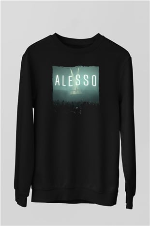 Alesso Siyah Unisex Sweatshirt