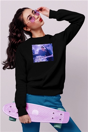 Alesso Siyah Unisex Sweatshirt