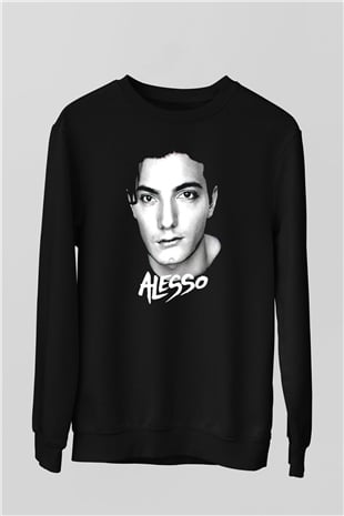Alesso Siyah Unisex Sweatshirt