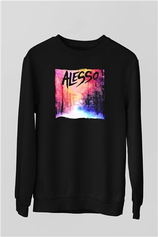 Alesso Siyah Unisex Sweatshirt
